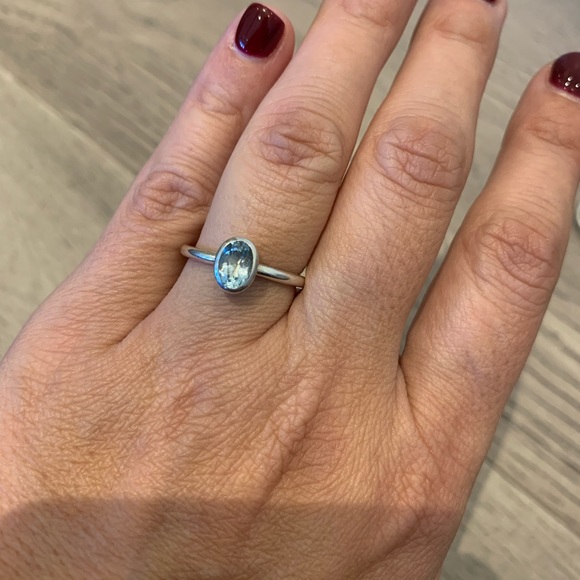 5 in 1 interchangeable sterling sliver and gems rings - Picture 5 of 8